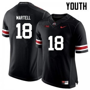 NCAA Ohio State Buckeyes Youth #18 Tate Martell Black Nike Football College Jersey MHN4745KL